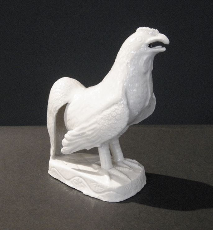 Cockerel figure in &quot;Blanc de Chine&quot; porcelain   - Kilns of Dehua Fujian province | MasterArt